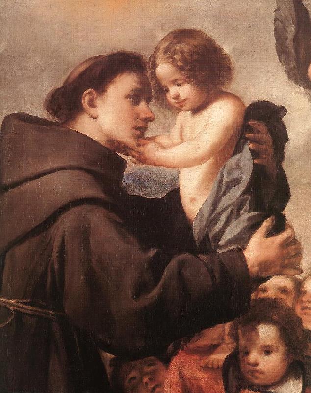 PEREDA, Antonio de St Anthony of Padua with Christ Child (detail) wsg France oil painting art